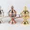 Wholesale Gold/brozen/silver Colors Wine Bowl Shape Arabic Incense Burner With Handle Bar