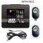 RF Wireless RCC LED Weather Station Clock Black With Backlight Indoor Outdoor Temperature Humidity With 2 Sensors