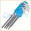 Chuanghe sales ball head 9pcs hex key set