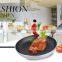 Cheap black cookware aluminium non stick round fry pan
