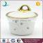 Ceramic tableware set round gold plating fancy tea set