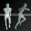 Matt white running sport male mannequin for sale