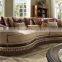 Luxury Home Use Living Room Wooden And Upholstery Sofa With Tassel/American Country Style Home Sofa set (MOQ=1 Set)
