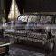 Neo Classic Elegant Purple Sofa Seat Set, Exquisite Carved Mahongany Sectional Sofa Set, Hanging Tassel Deco Sofa Set