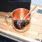 MOSCOW MULE MUGS with Straw/ copper mug with copper straw/ SOLID COPPER MUGS & straw