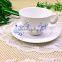 Haonai new style high quality new bone china flower cup and saucer