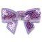 cheap hot pink christmas hair accessories sequin hair bow