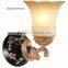 BISINI Royal Decorative Hand Paint Iron Hall Wall Lamp