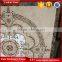 Square shaped emperador light waterjet stone medallion 60*60 marble tile