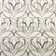 flower design natural stone waterjet marble mosaico