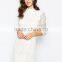 2016 western custom long sleeve wholesale elegant womens fashion top quality lace dress
