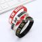 Dery promotion silicone slap bracelet with high quality made in China