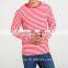 The mens and womens wholesale striped t-shirt cotton custom sailors striped shirt long sleeve unisex t shirt