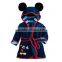 Kids Cartton Design Fleece Robe With Hood