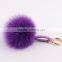 Myfur Custom Beautiful Colors Large Fox Fur Ball Phone Pendant Fox Fur Pompom Key Chain