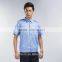 Juqian 2016 Cheap Short Sleeve Blue Cotton/polyester Security Shirt Uniform,Customize Security Guard Uniform Shirts