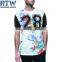 Fashionable round neck own design T-shirt custom T-shirt Fashion T-shirt