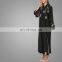 OEM Service Muslim Kimono Black Islamic Cardigan Maxi Dubai Overcoat Ethnic Clothing Women Design