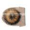 Factory Direct Supply Knitted Wool Fur Pom Pom Winter Hat For Woman