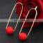 2017 Fashion Red Beads Drop Dangle Stud Earrings