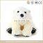 White plush polar teddy bear toy