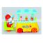 Colorful ice cream cart electric toy with light and music for baby