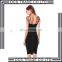 New Bodycon sexy Club Party Dresses Black White Long Sleeve Soild Elegant Casual Slim Hip Bandage Dress