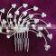 New Wedding Hair Diamond jewelry Flower Crystal Imitation Rhinestone Bridal Hair comb