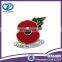 Alibaba manufacturer wholesale poppy pin /poppy pin badge wreath