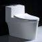 New design China factory One-Piece Ceramic bathroom siphonic white color s trap Wc Toilet