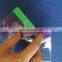 soft clear Vinyl name tag holder with head in purple size at 11.2*10.2CM