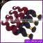 new products Ombre Peruvian Virgin Hair Red Ombre Peruvian Hair Burgundy Hair Body Wave Wavy 3pcs lot 1B Red 3Pcs Lot