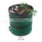 High quality leaf collector PE woven fabric garden waste bag with tool bag