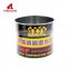 Chinese Factory Hot Sale plain round empty tin can mini metal clear lid