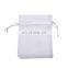 100 White Organza Bags 4x6 Inch Sheer Fabric Wedding Favor Bags With Drawstring
