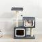 Low height cat tree tower condo cat scratcher for scratching/climbing in Argentina