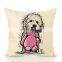 Customised Printing Cotton Linen Pillows Car Sofa Decorative  Cushion Throw Pillow Case Cover