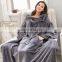 Custom lazy nap sofa casual shawl with sleeves warm blanket