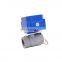 6NM Torque 2 Way electric motor ball valve for Industrial automation small devices, motorized actuator valve