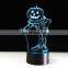 Halloween Pumpkins 3D Night Light Acrylic Visual LED USB Desk Table Lamp For Home Atmosphere Lamp Baby Sleep Lighting