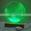 Wholesale Beech Wood Led Display Night Light 3d Led Wooden Base Lamp