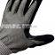 18Gauge Cut Level 3 Abrasion Resistant Gloves With Reinforced Thumb Crotch Sandy Nitrile Finished Palm For Cable Handling Work