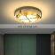 New Listed Decoration Indoor Black Gold Bedroom Iron Acrylic Living Room Modern LED Ceiling Lamp