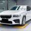 CLY Body kits For 2010-2017 BMW 5 Series F10 F18 Facelift 2021 M5 Front car bumper With Siamese large Grille Podium LED Fenders