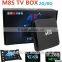 M8s Android TV Box 4K OTT Iptv Quad Core Indian Iptv Android tv Box
