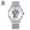 MG.ORKINA MG083 Men's Automatic Mechanical Classic Watch Mesh Stainless Steel Strap Simple Man Wrist Watches