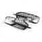For Audi A3 S3 S-Line 14-16 Bumper Fog Light with/ Black Trim Grill Grille ABS 8V3807681G 8V3807682G