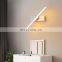 Bedroom bedside wall lamp rotatable adjustable angle indoor LED lighting aluminum simple strip wall lamp