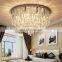 Crystal Chandelier Lamp Glass Ball Stairs Droplight Lamp Square Pendant Light