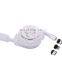 Hot Sale New Retractable 3 In 1 USB Magnetic Charging Cable For Mobile Phone Cable Ios/Type-C/Android